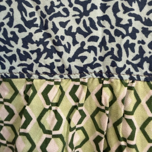 Anthropologie Maeve The Paz Mixed Print Button down Top Dogs - Picture 14 of 15